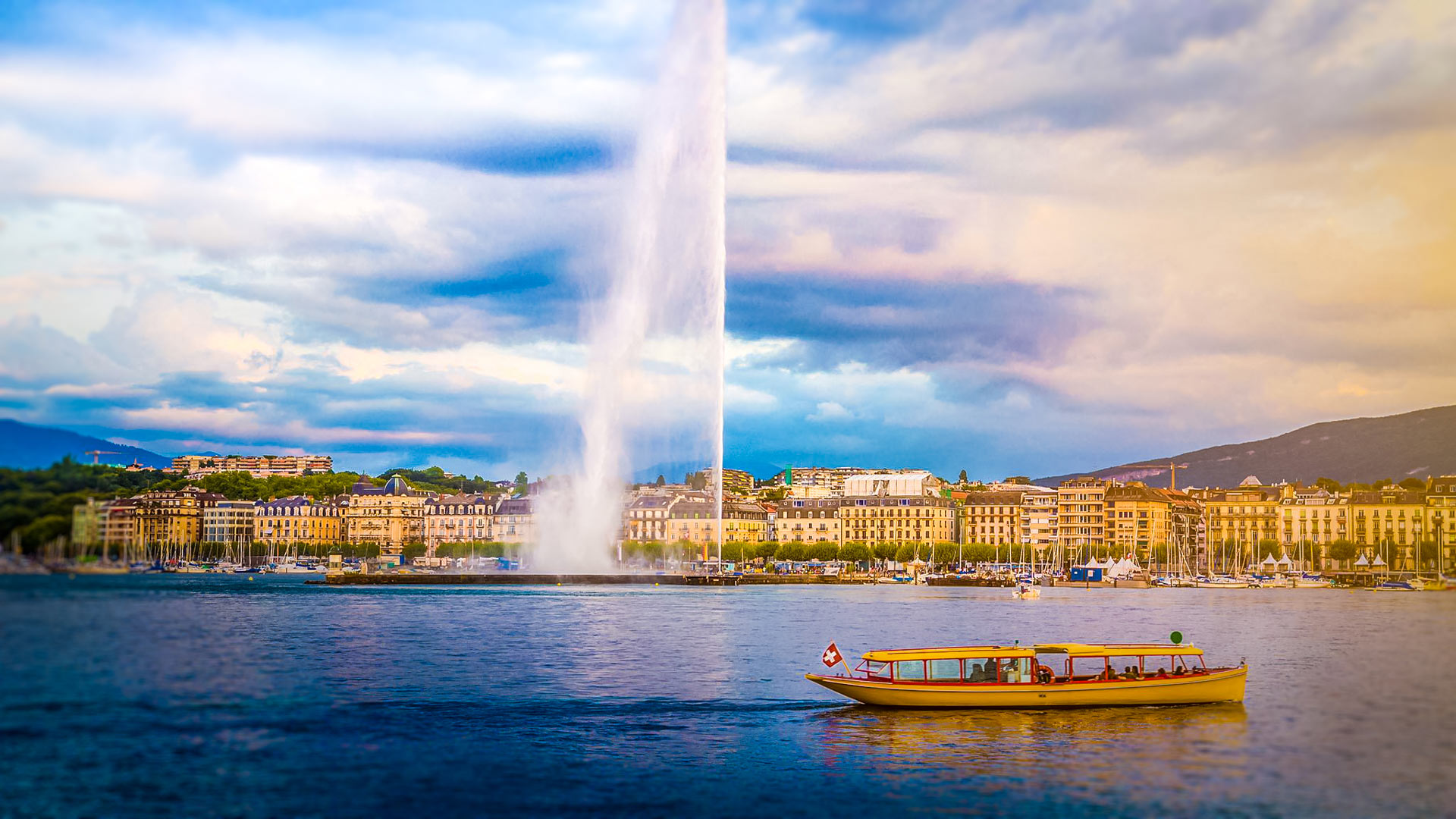 Genève — Lac Léman et Jet d'eau